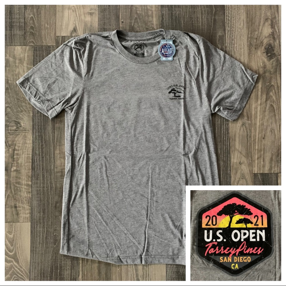 NWT 2021 US Open Golf Torrey Pines Tee T-shirt
Men's Small - Charcoal Grey